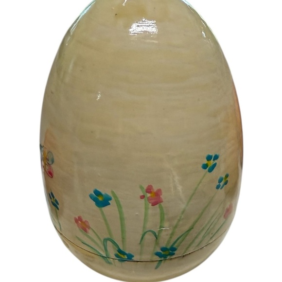 Hand-Painted Wooden Easter Egg Set with Bunny & Chick Designs - Picture 2 of 5